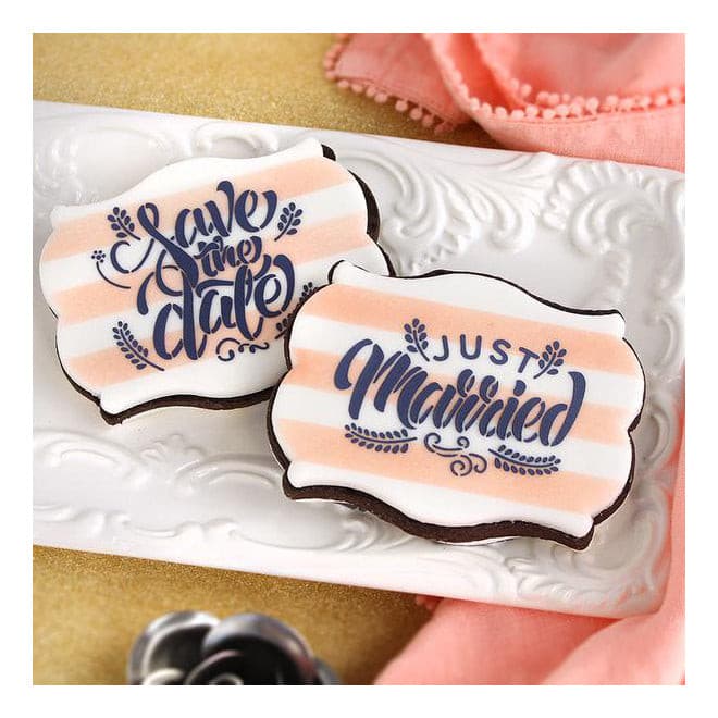 2 Piece Mini Conversation Hearts Stencil — The Cookie Countess